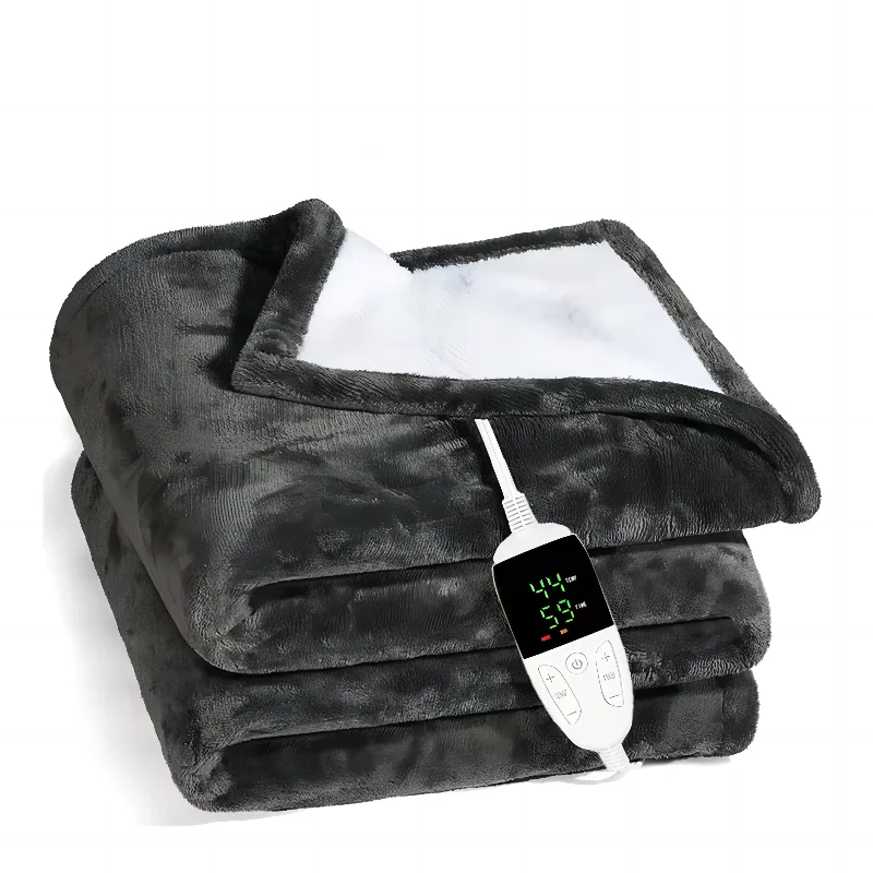 Hot Sale 100 Polyester Washable Double Electric Bed Warmer Electric