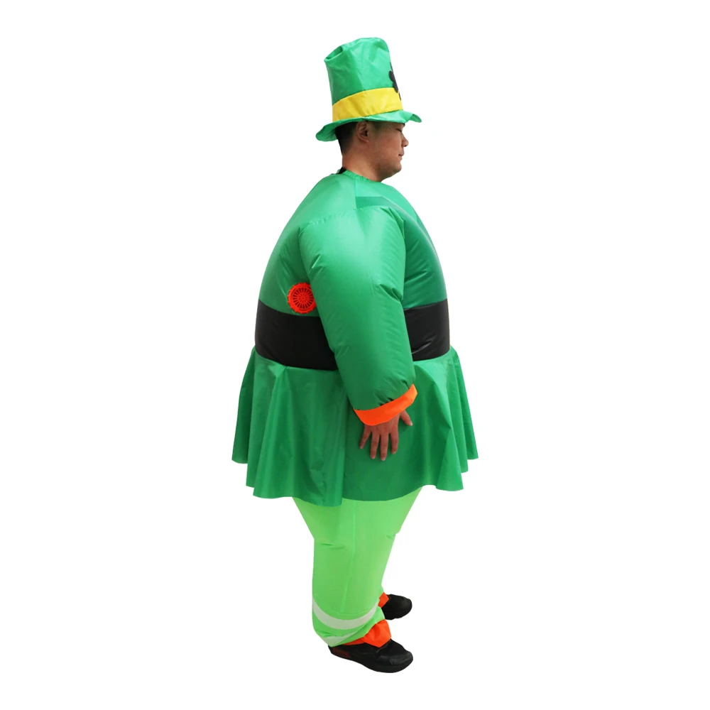 Green Color Ireland St. Patrick's Day Decoration Inflatable Suit Decor  St Patricks Day Inflatable Costume