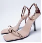 Round head chain office Luxury for ladies high heel shoes women sandals party Pumps sexy stiletto fashion heels