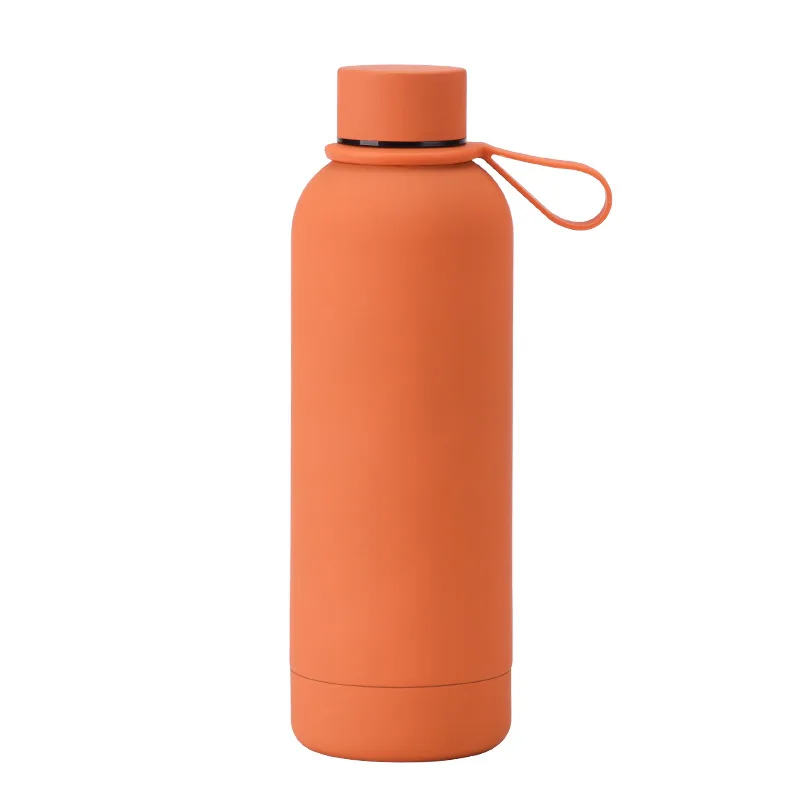 17oz/500ml 750ml 1000ml Rubber Paint Vacuum Insulated Sports Bottle ...