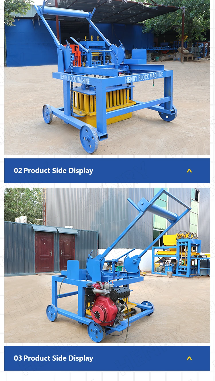 Movable Egg Laying Concrete Hollow Block Making Machine (qmd4-45) - Buy ...