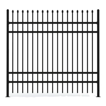 Tubular Steel Security Fence Panels Powder Coated Metal Frame for Driveway Gates Farm Fences Fence Accessories