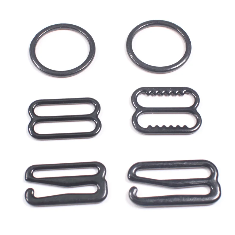 Factory Price Bra Adjustable Slider and Ring Bra Accessories Bra Hook and Eye Slider Swimwear Bikini Buckle