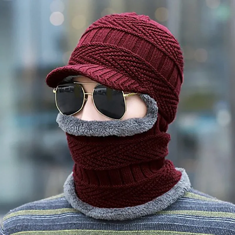 YIWU Windproof Thermal Face Mask Fleece Hat Headscarf Hood Bike Balaclava Winter Ski Neck Warm Cycling Hat