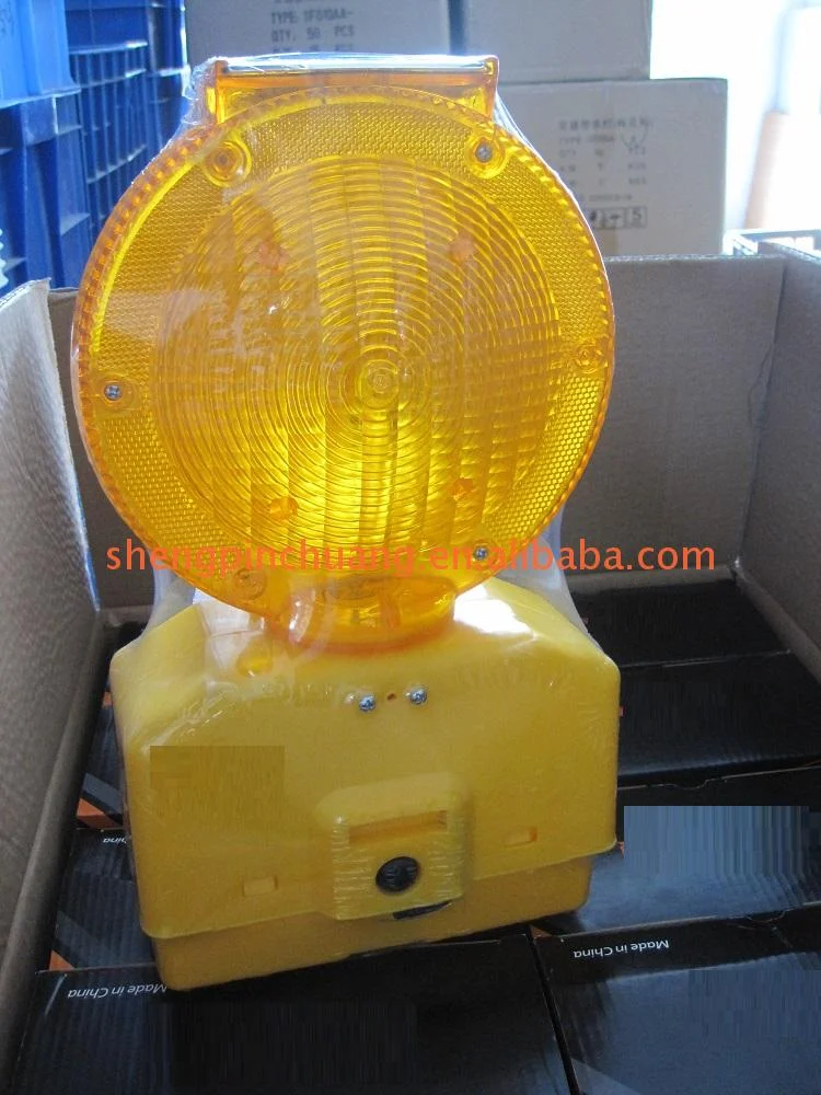 Airport Traffic Control Solar Powered Yellow Roadblock Traffic Signal
