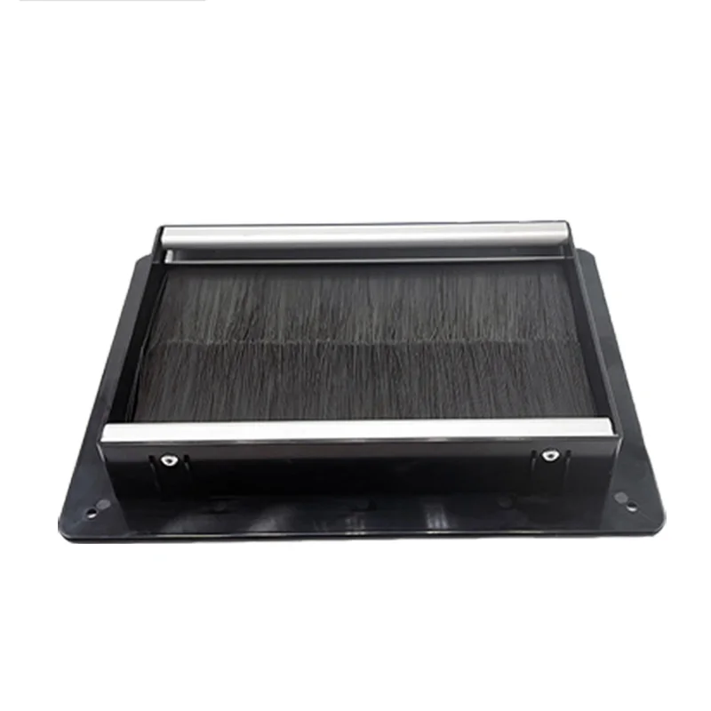 280 210 Rectangle Data Center Brush Grommet Eco Friendly UL94 V2 V0 Yellow Card Raised Floor Cable Manager