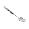 Cuchara de plata para la cena