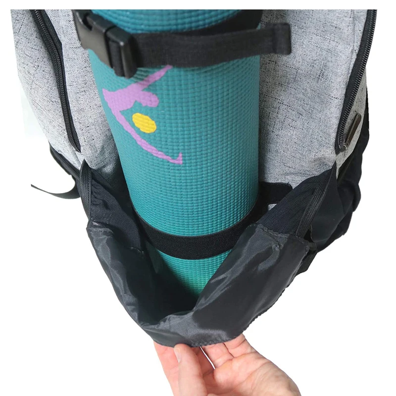 Sac De Sport Polyvalent – Pour Tapis De Yoga, Fitness, Voyage – Tissu Oxford Léger – 48x24x16 Cm - 4
