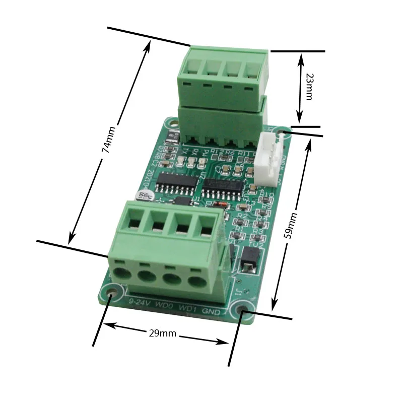 Rs232/usb Barcode Scanner Reader To Wiegand Access Control Board