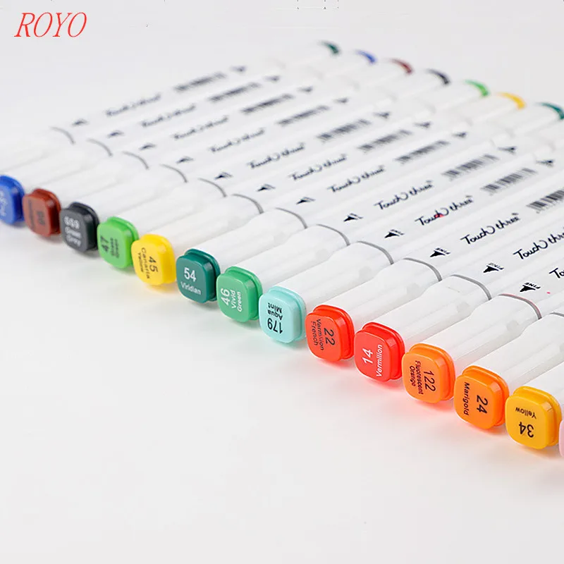 Wholesale T3-40 Color Art Marker pens Oil Alcohol based Drawing Artist  Sketch Markers Pen For Animation Manga Art Supplies From m.