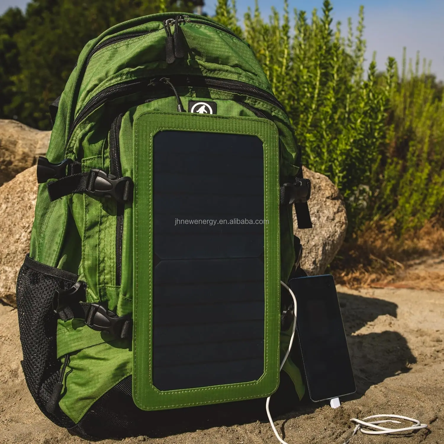 Mountaineer Solar Hiking Backpack,Rugged 40l Outdoor Backpack With