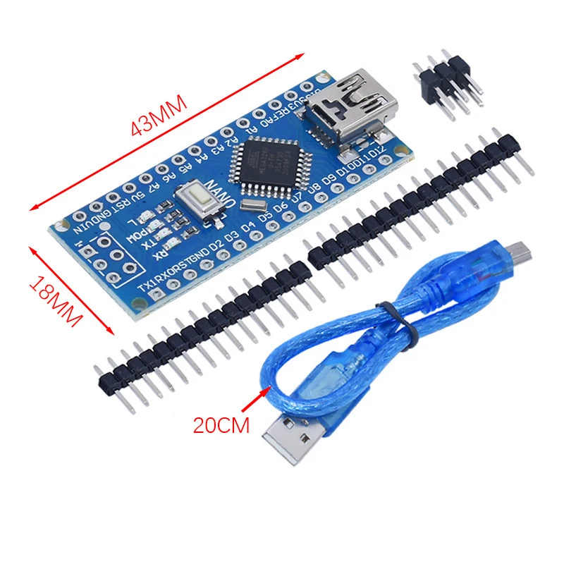 Nano V3.0 Atmega328p With Mini Usb Cable Ch340 Development Board - Buy ...