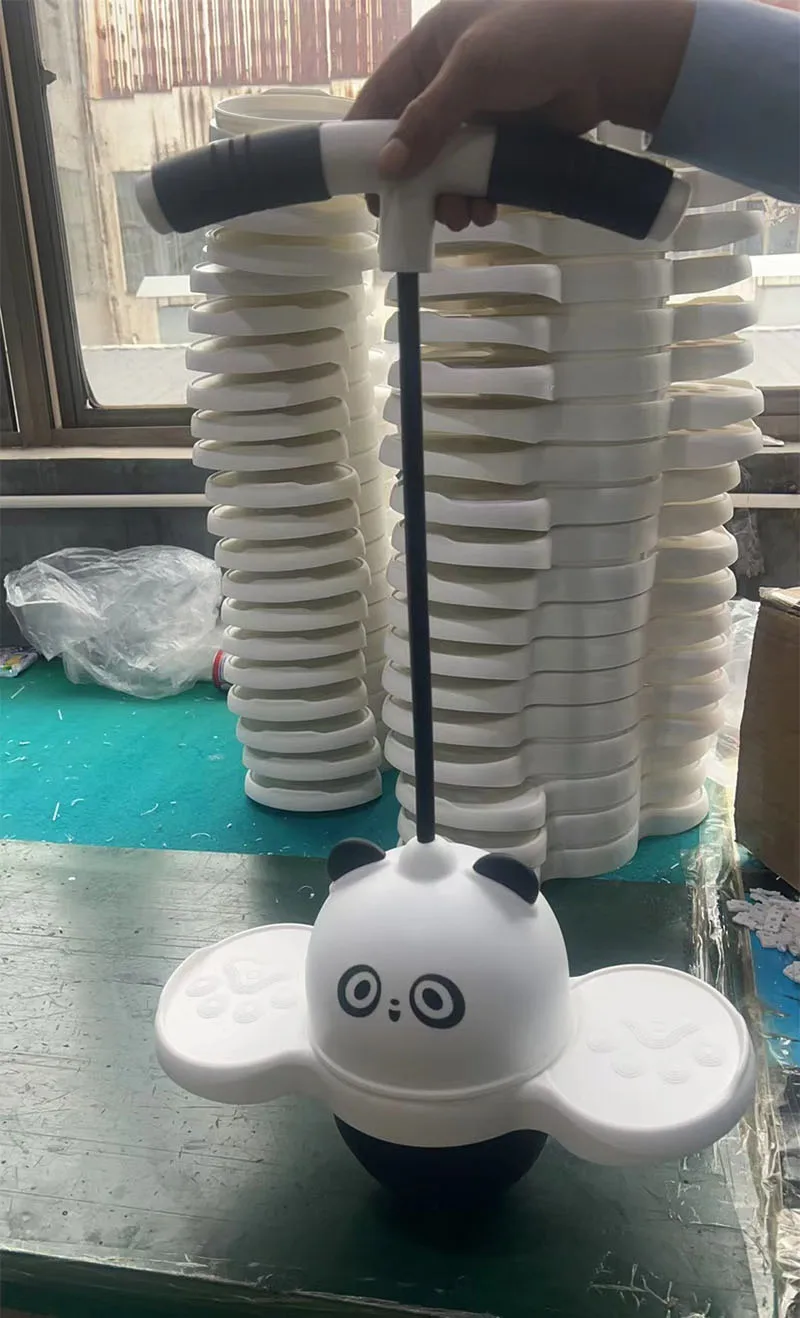 Pelota Pogo de Salto con Tabla de Equilibrio de PVC Antiexplosión para Niños, Juguete con Luces para Entrenamiento de Altura y Ejercicio