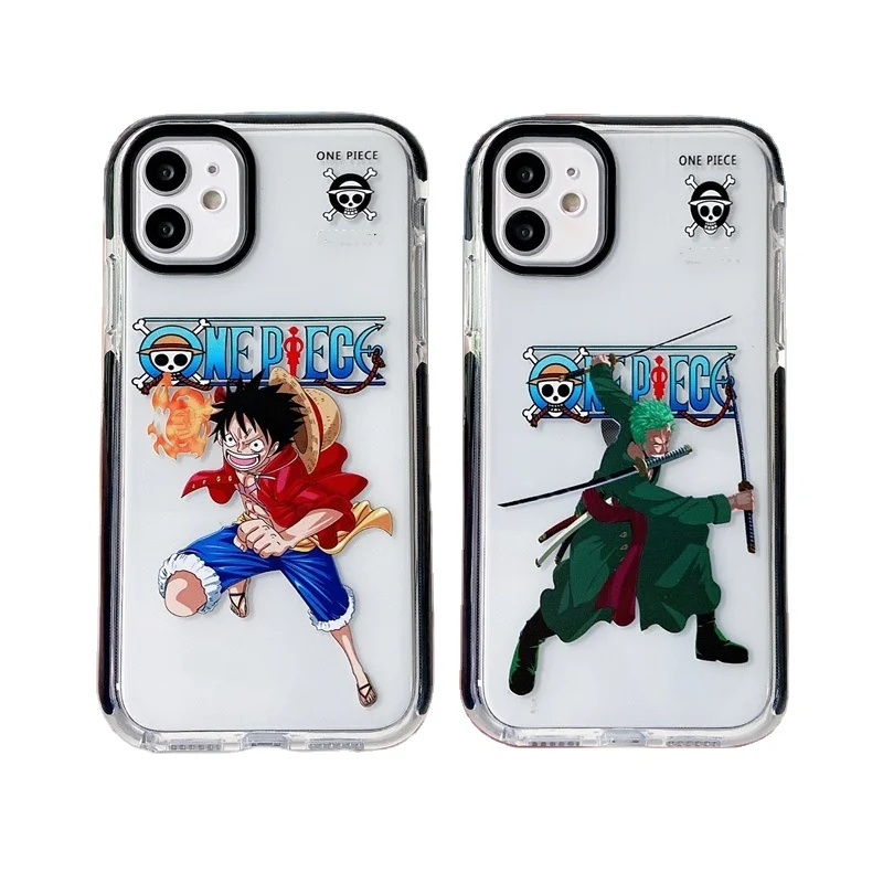 Free Shipping Anime Clear One Piece Zoro Luffy Protective Cover Case For Iphone 13 Pro Max 13 12 Pro Xs X Buy Japanese Cartoon Comics One Piece Clarity Cell Phone Back