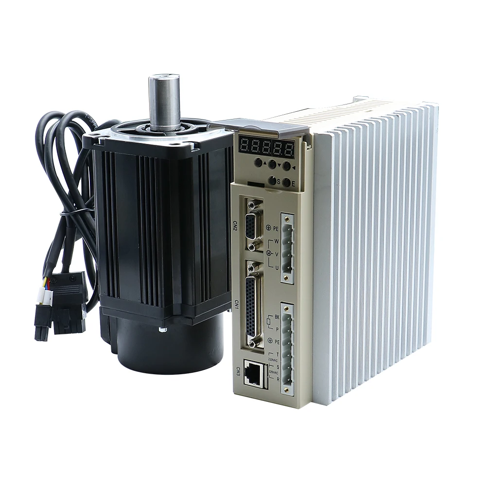 HLTNC Servo Motor 80ST-M04025 AC Induction Motor 220V 2500 Rpm 12 N.m High Peak Torque for CNC Machine Tools