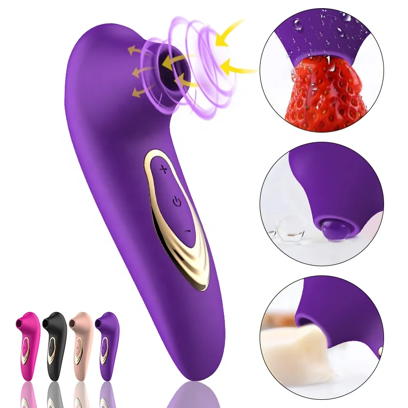 USB Charge Powerful Clit Sucker Vibrator Tongue Vibrating Nipple Sucking Clitoris Stimulator Etotic Sex Toys Women Masturbator