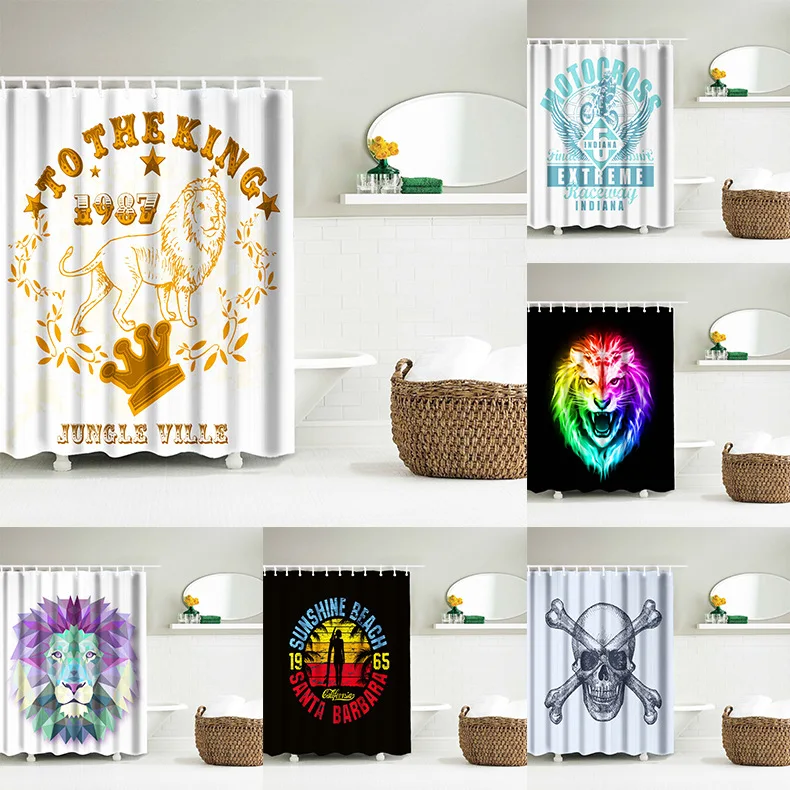 Wholesale Digital Printed Nonslip Waterproof Shower Curtains For Bathroom Buy Waterproof