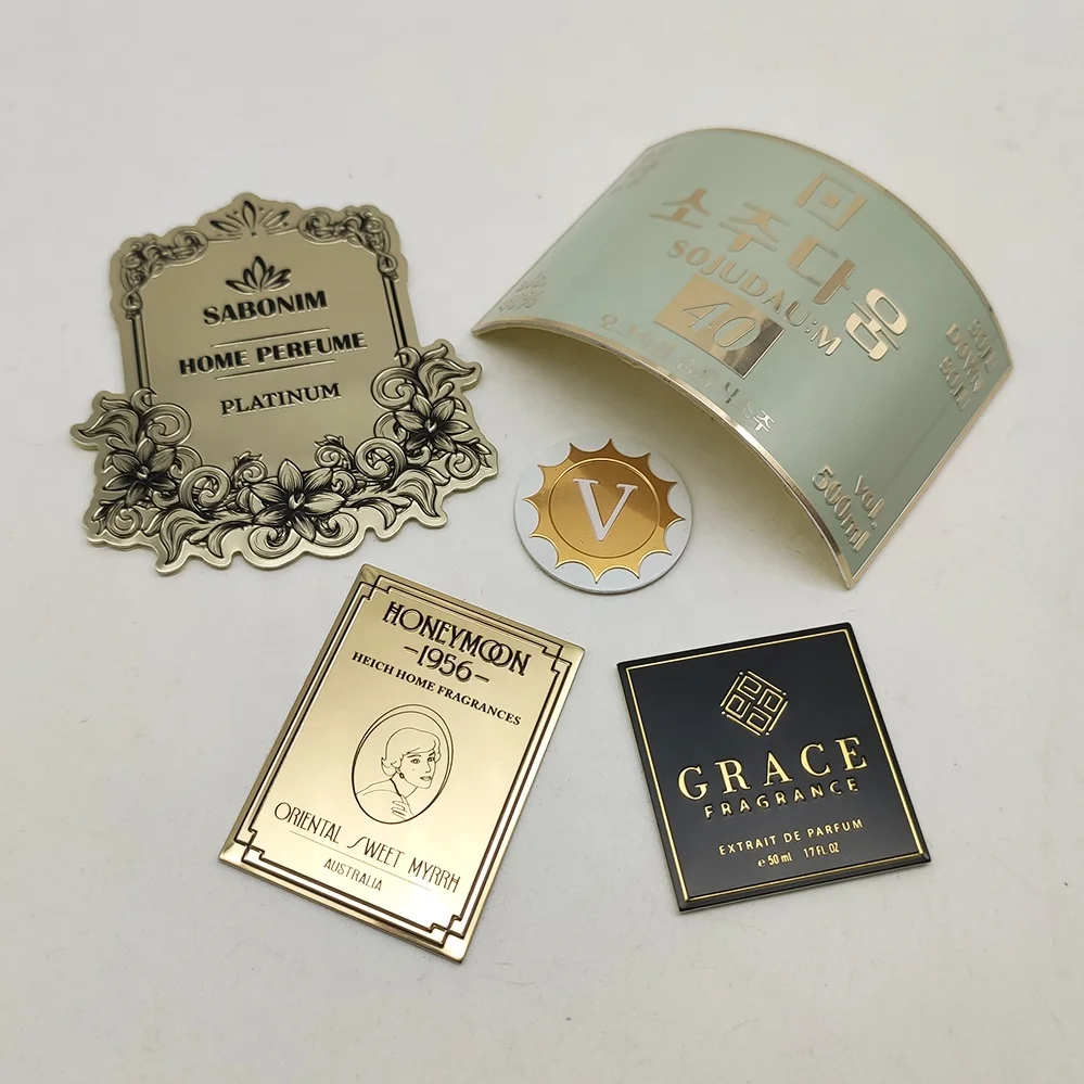 Perfume Sticker No Brand Packing Labels Custom Design Luxury