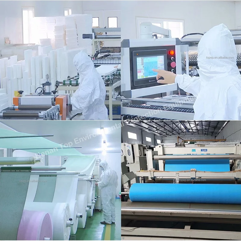 TOPEP Customized Dust Collection Filter 240*350*660 Stainless Steel Frame Used for High Temperature