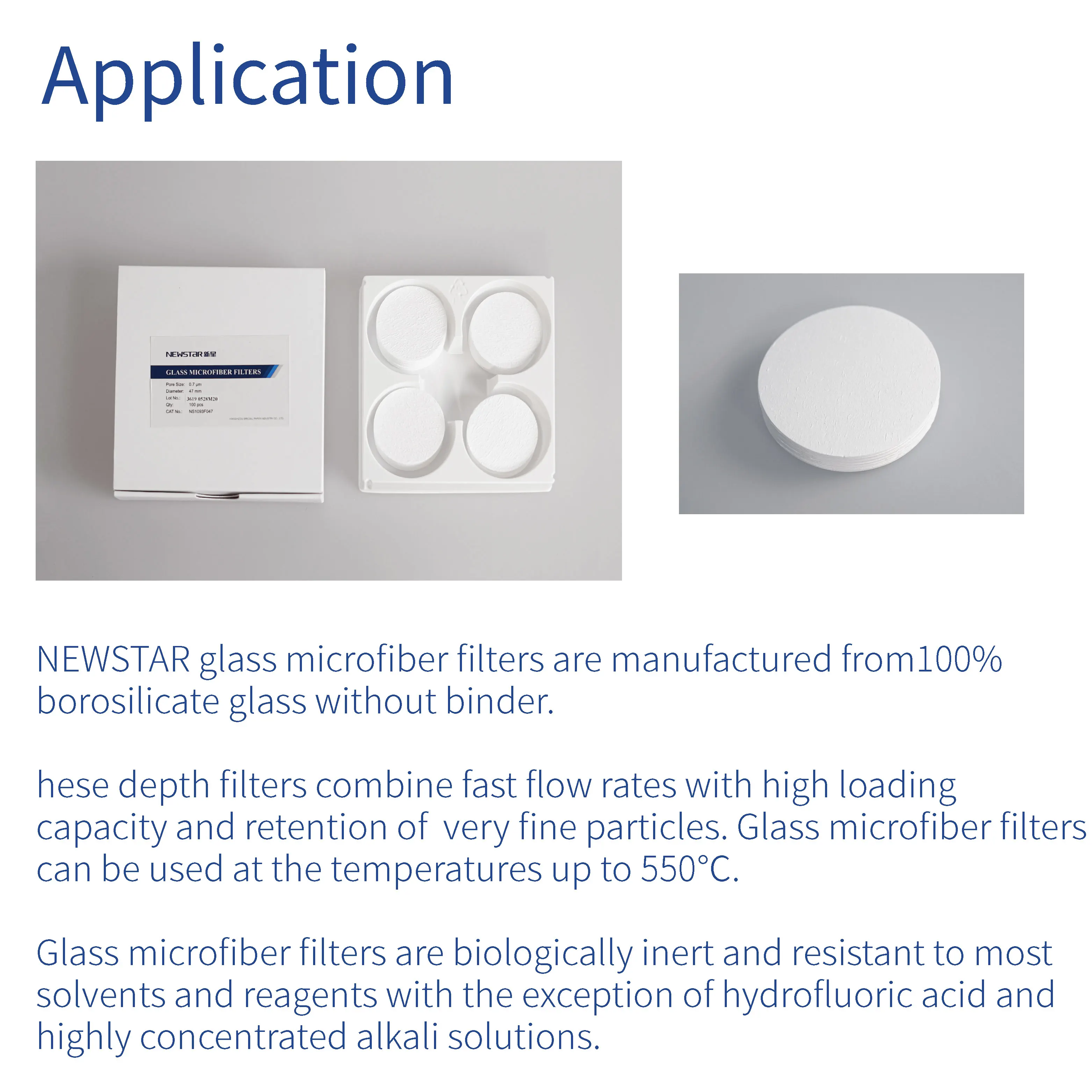 Envolver calculadora Siempre High Quality 93C Glass Microfiber Filters Equivalent To Whatman GF/C  Factory - Cheap Customized 93C Glass Microfiber Filters Equivalent To  Whatman GF/C - NEWSTAR