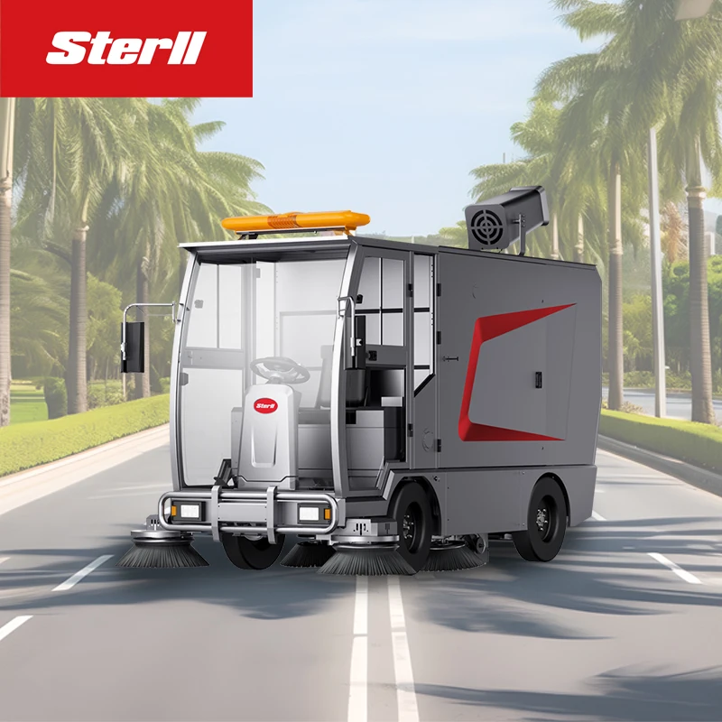 Sterll ST20 Warehouse workshop cleaning machine Multifunctional road sweeper High pressure cleaning truck