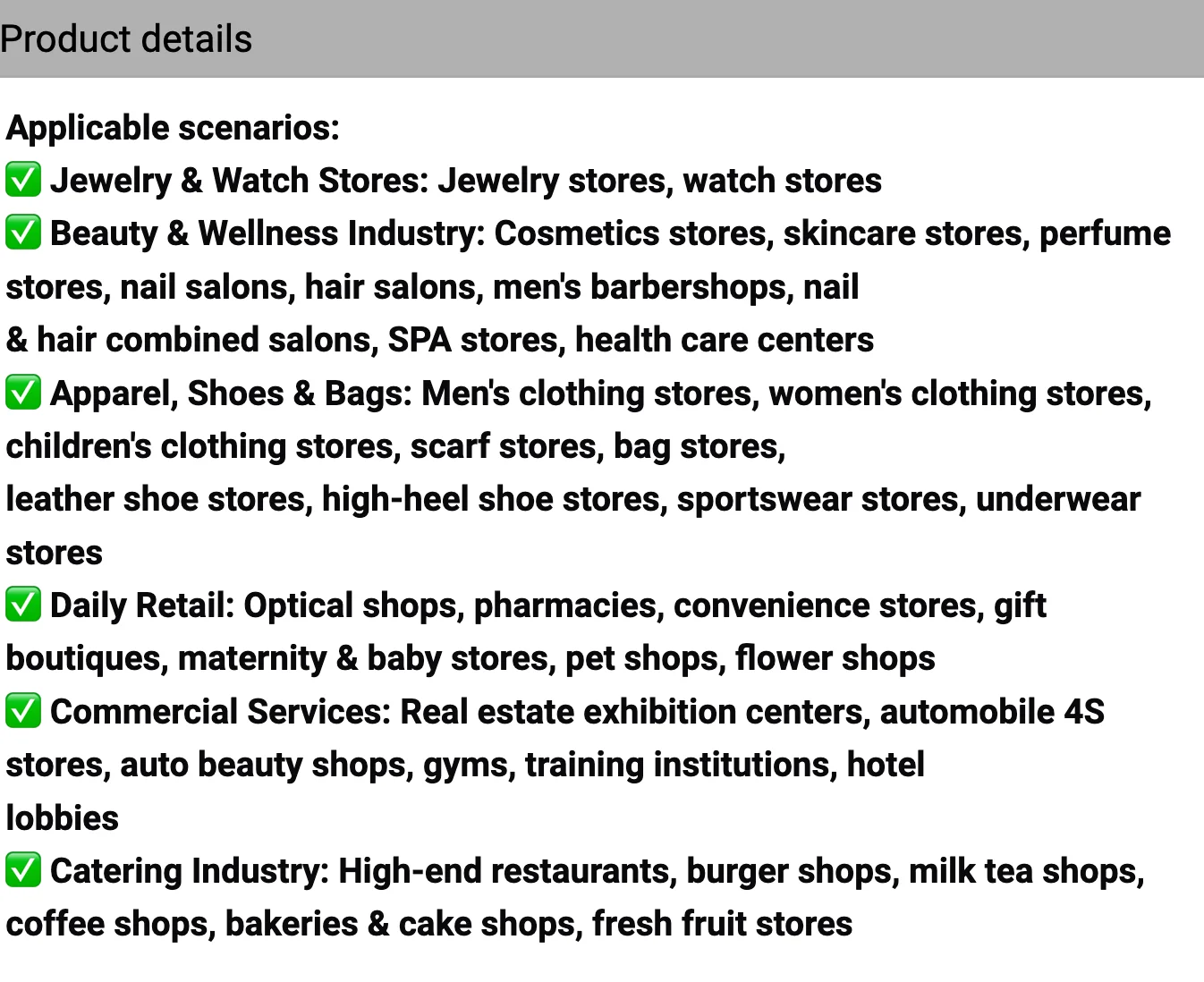 Specifications