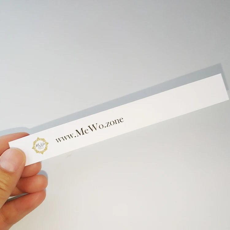 
 Изысканный тестер духов, толстые белые бумажные карты, ароматизирующие полоски, пользовательский с тисненым логотипом  