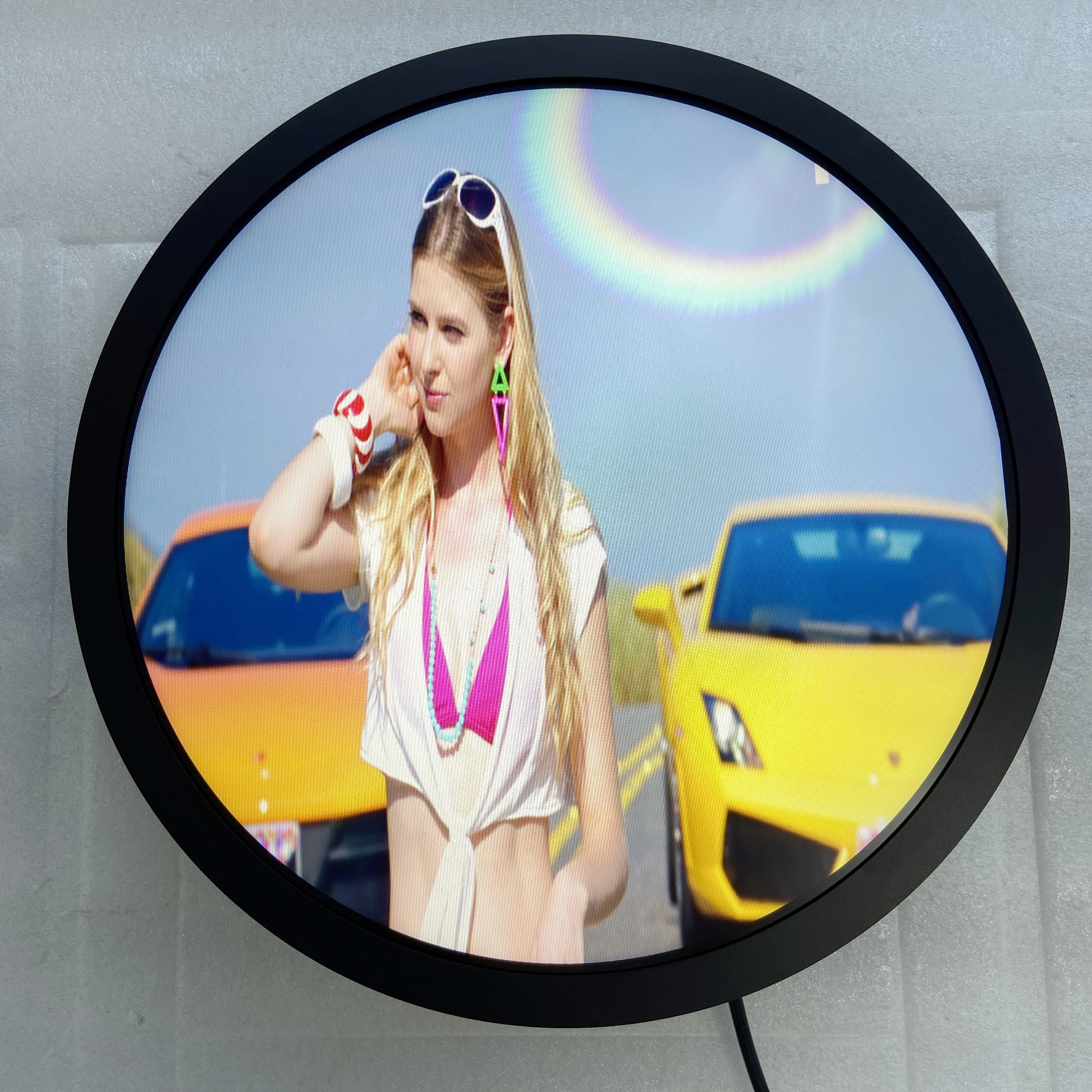 BOE 23.6 Palcový Kruhový LCD Displej DV236FBM-N00 1280x1280 Jas 1500 Cd/m2 Lcd Panel Digitálna Inštalácia Kruhový Displej