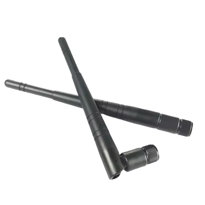 2400-2500MHz Black 7dBi Omni Rubber Antenna with Male Connector Vertical Polarization for 7dBi LoRa