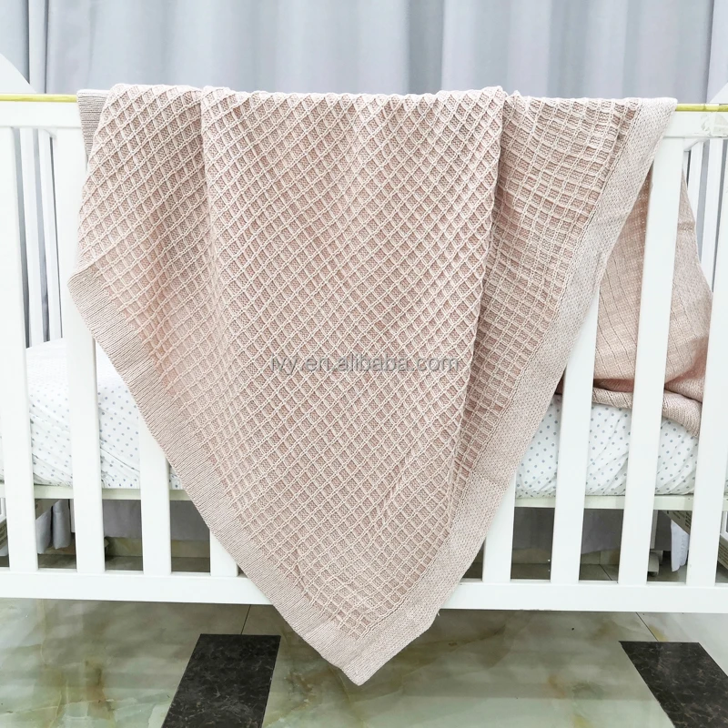 Neutral, Soft Lightweight Micro Fleece Blanket with Double Layer, Dotted Backing, Breathable Receiving Blanket details