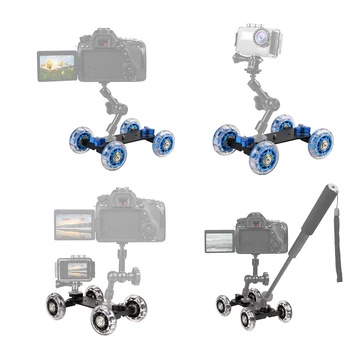 Kaliou Camera Table Dolly Slider with 22 Pounds/10 Kilograms Load Capacity Skater Desig  with Silicone Anti-skid Wheels detail image