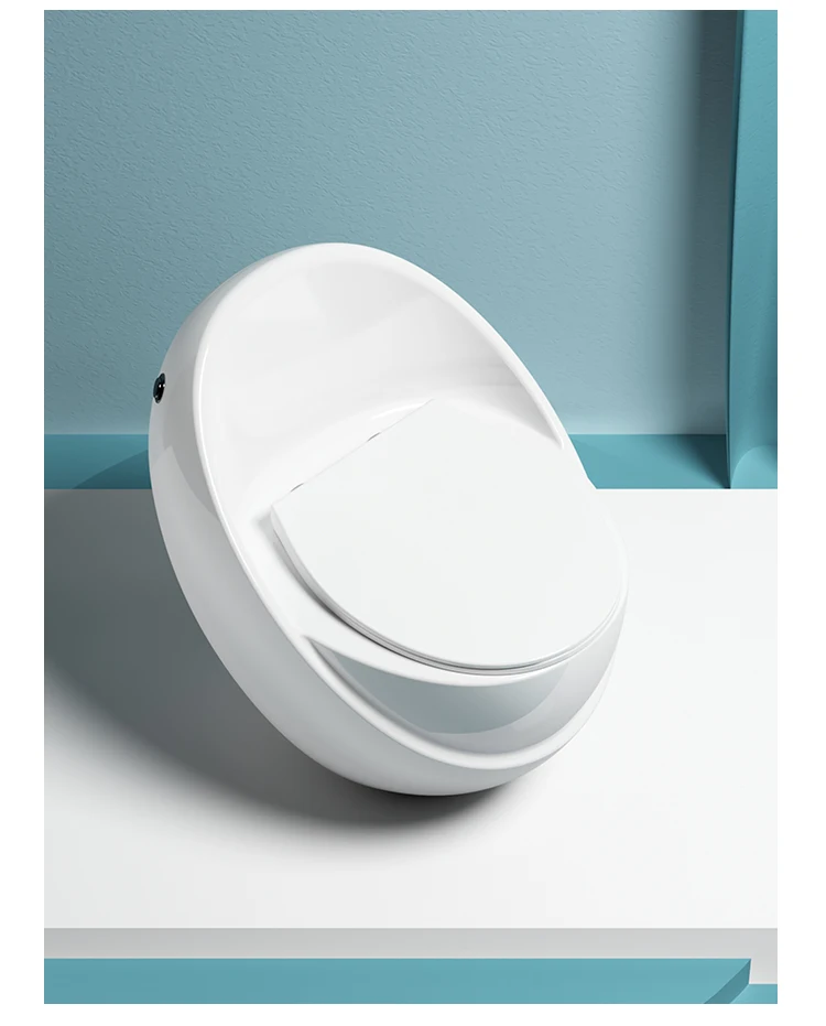 European Round Egg Shaped Toilet Bowl Matte Color Bathroom Ceramic Wc