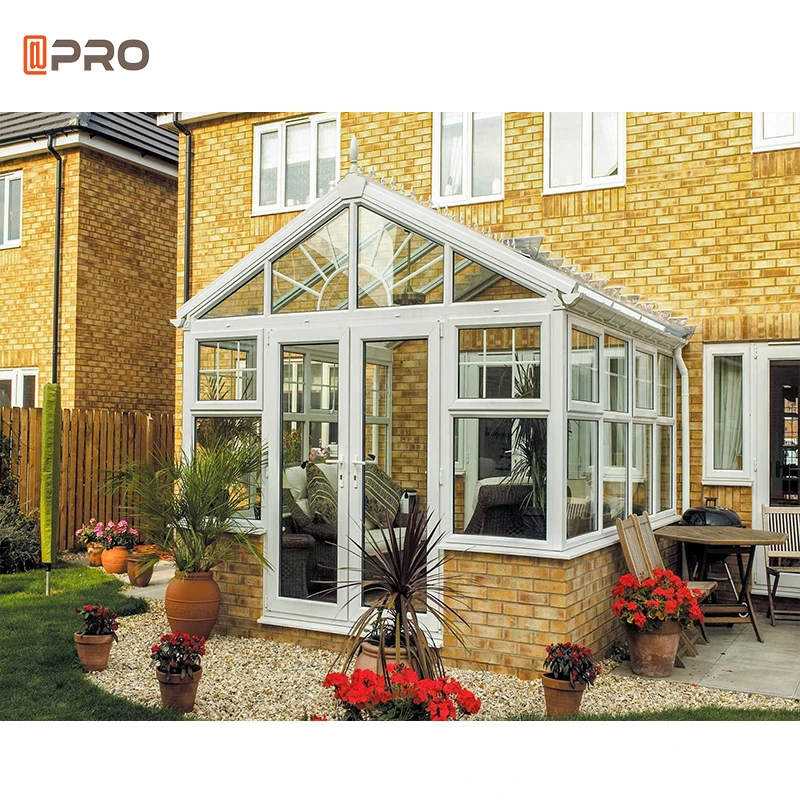 Factory Customized Construction Aluminum Panels Glass Houses Modern Glass Sunroom Glass Roof Panels Houses Sun Room System