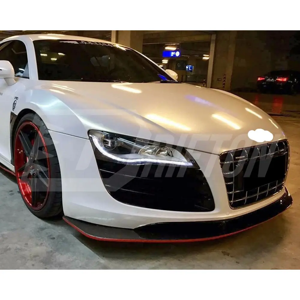 Drifton LB Style Carbon Fiber Front Lip for Audi R8 Kit