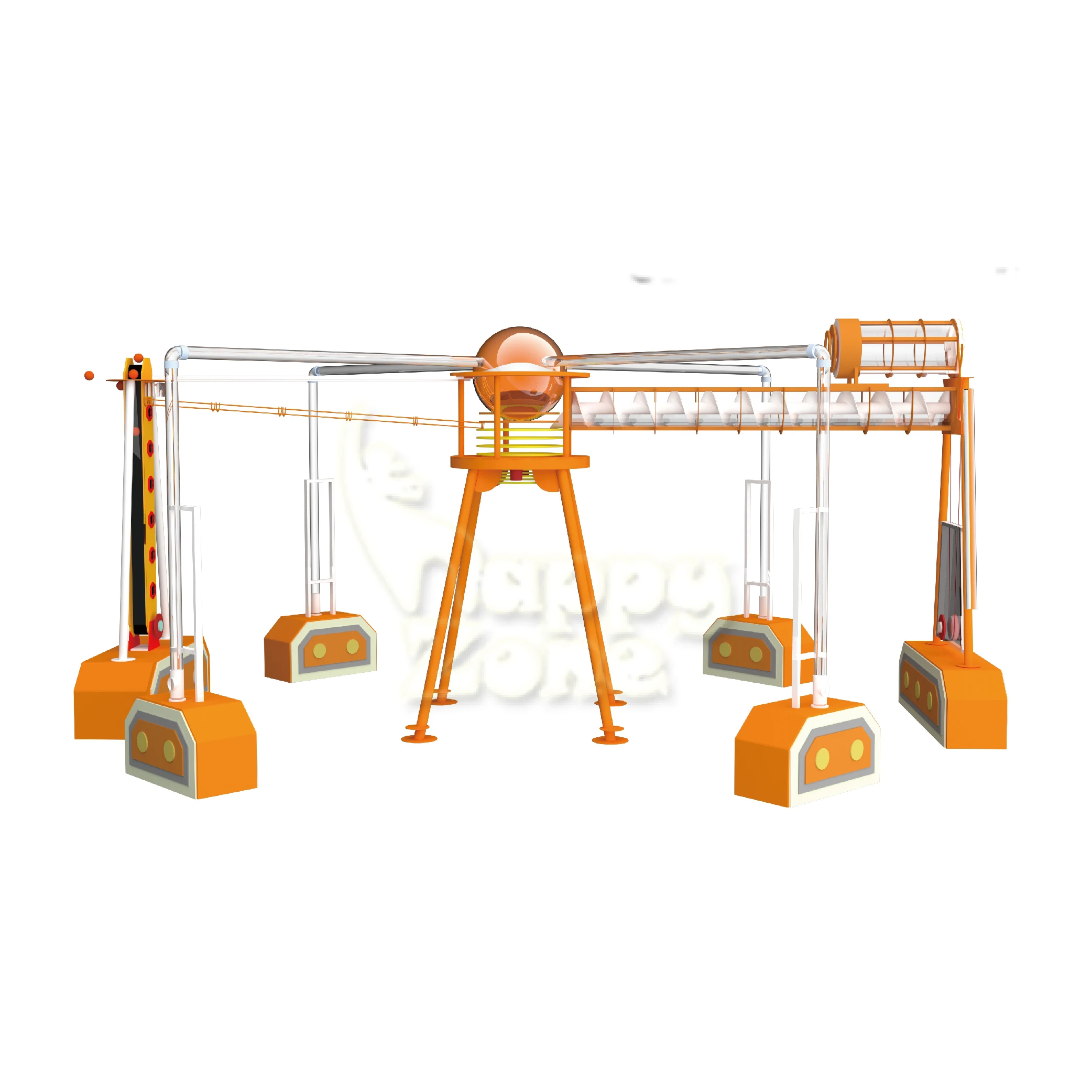 Customized Interactive Ball Machine Indoor Playground Equipment Space Mechanical Ball Drop Games for Interactive Play Center