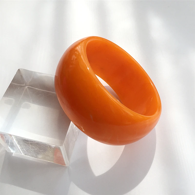 UJBOX Wide Chunky Acrylic Bracelets for Women Colorful Plastic Wrist Jewelry Accessories aperçu 14