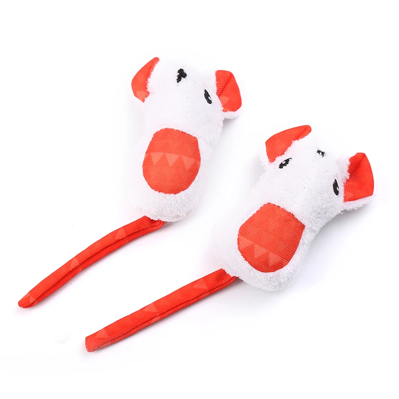 Factory Wholesale Custom Logo Catnip Plush Toy Soft Cat Toy Mouse Soft Animal Stuffed Interactive Cat Toy