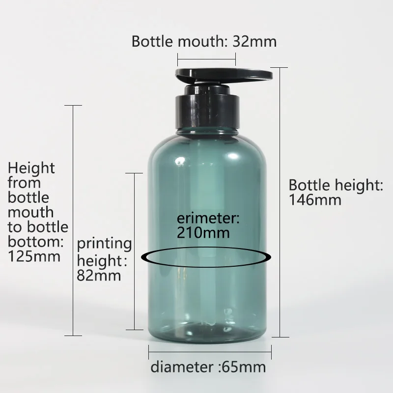 Factory Stock 300ml 400ml 500ml Press Shampoo Shower Gel Bottle,Washing