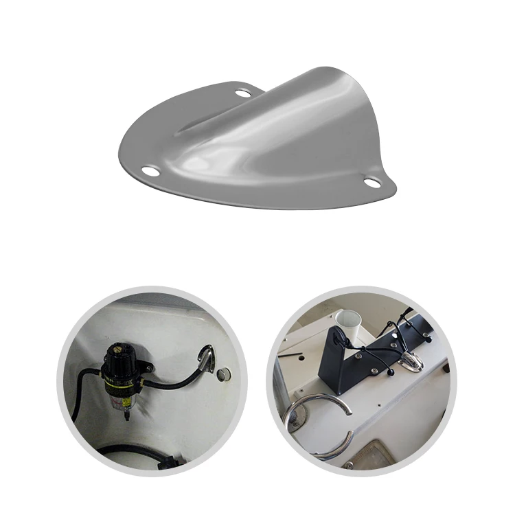 Marine Hole Cover Vakocean Stainless Steel Clamshell Vent/Wire Cover Clam... Marine Clamshell Vent - Foto 3