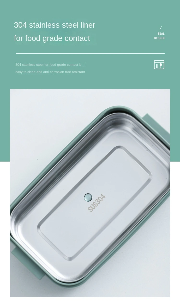 304 Stainless Steel And Plastic Stackable Airtight Keep Food Hot Tiffin