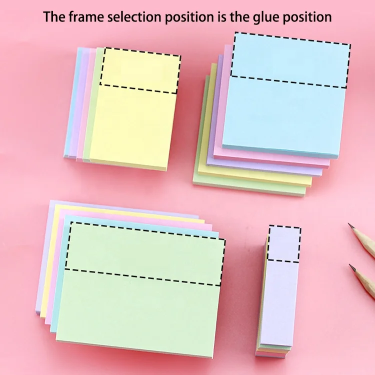 Morandi colorful solid color office index stickers student classroom memo marking plan sticky notes