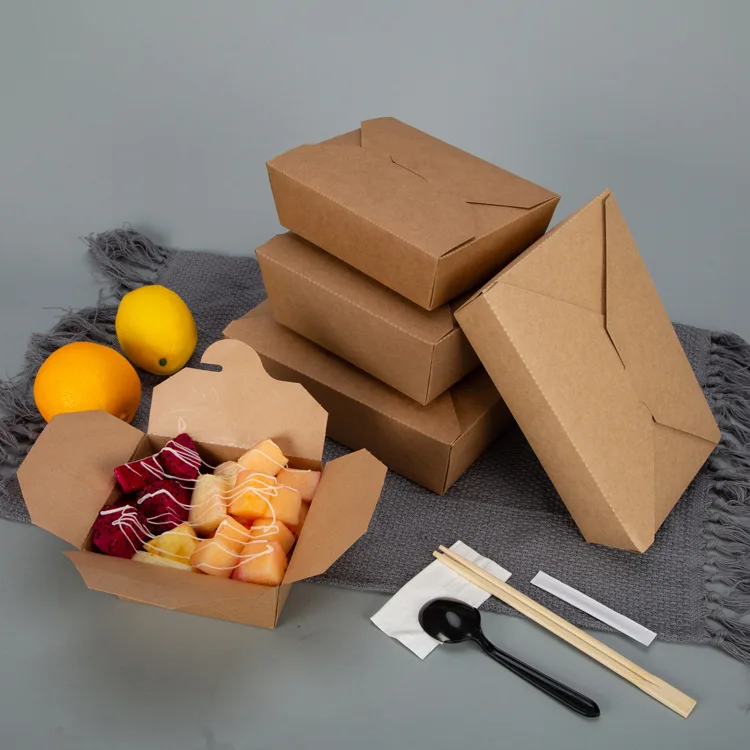 Take Away Square Kraft Paper Cake Boxes Wholesale Brown Sandwich Bakery Boxes With Window Buy