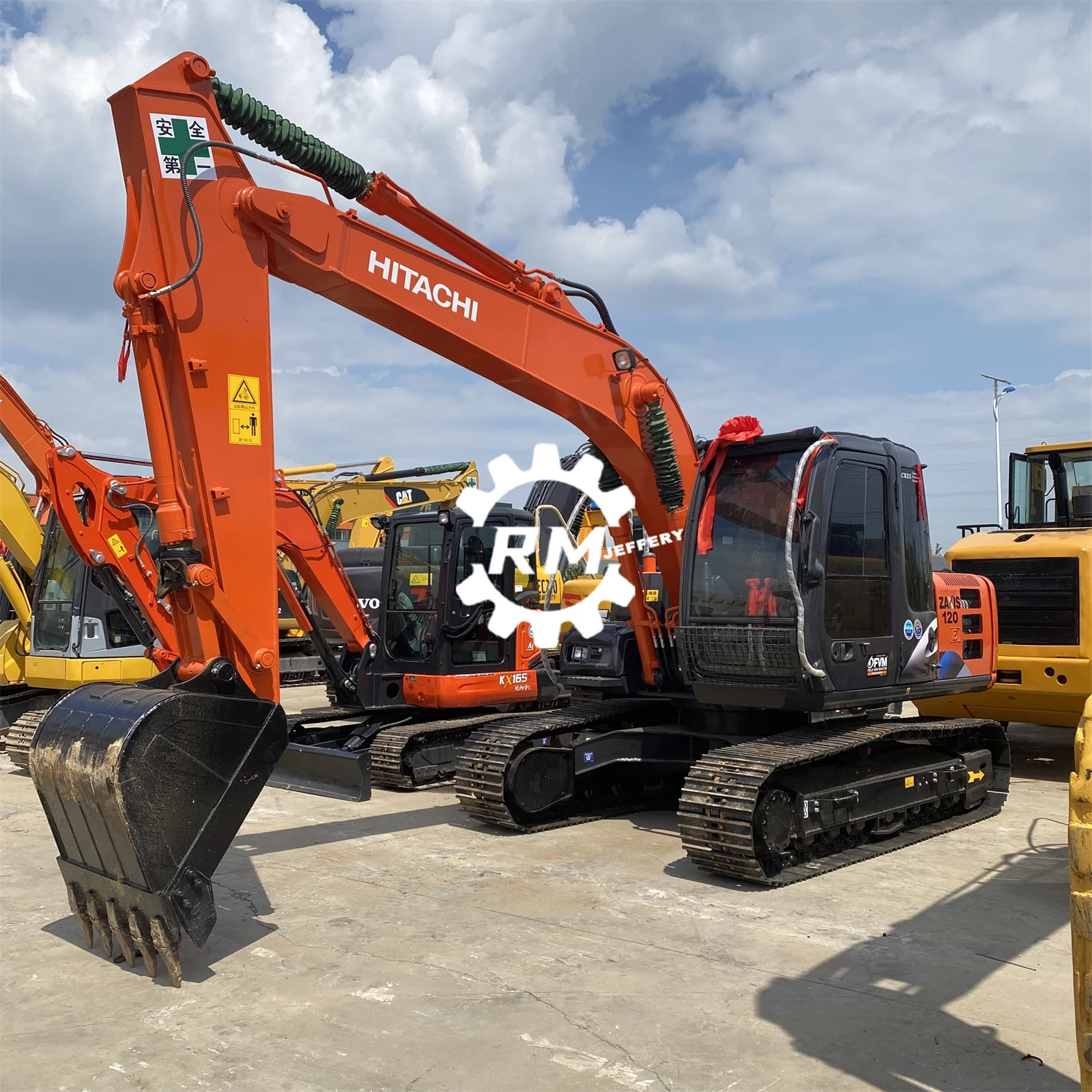120㎝と140㎝パープル 90%new Used 12ton Mini Crawler Excavator Zx120 in Stock,high