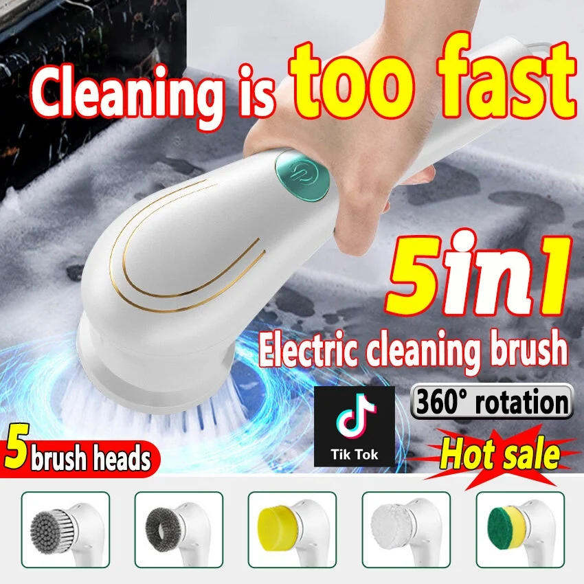 Dish washing bathtub electric cleaning brush Household Cleaning Kitchen Toilet Brush Electric Cleaning Brush Electric