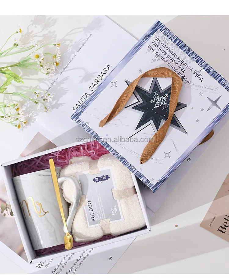 Customized Mug Towel Set Birthday Present Lunar New Year Gift Set