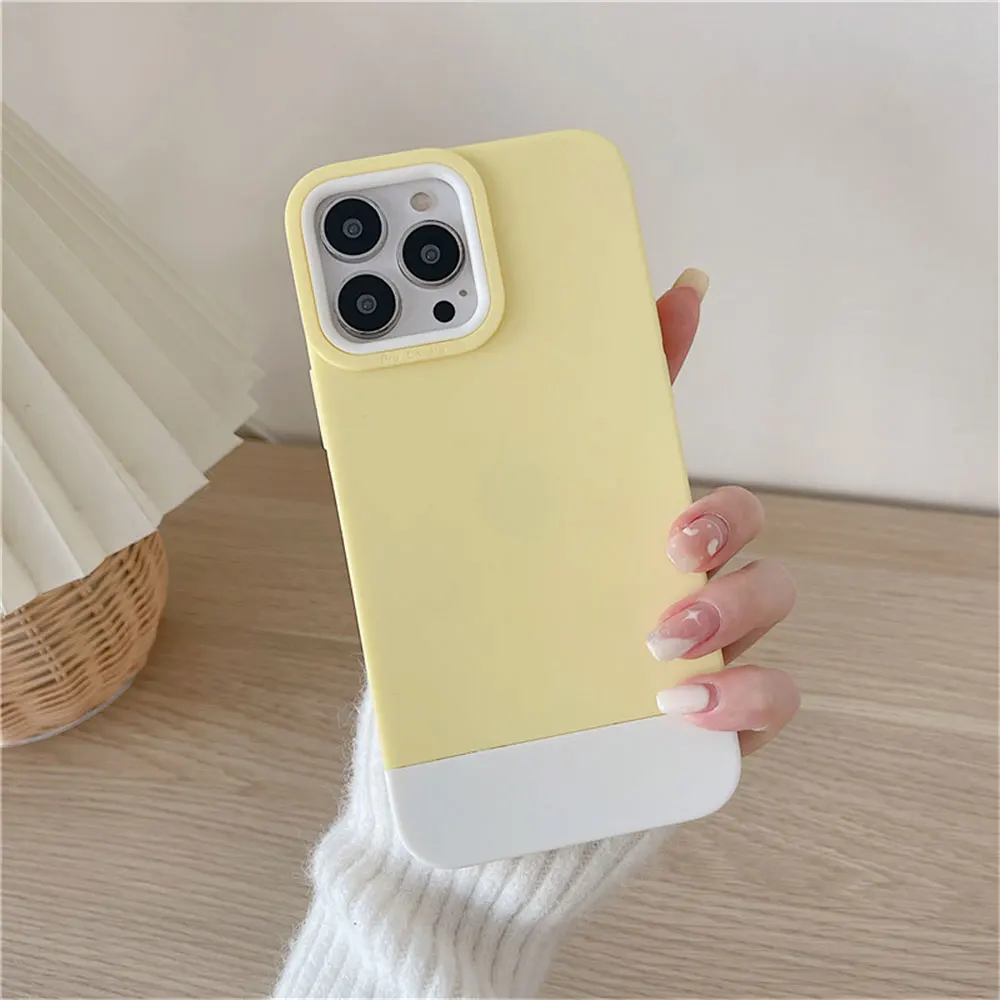 Чехол из жидкого силикона для Iphone 15 14 13 12 11 Xr Xs Max Pro Plus Tpu Простой Многоцветный Sjk412 Laudtec  