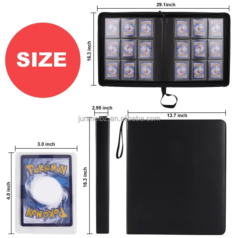 Top Loader Binder Pokemon Top Loader Binder Holds 324 Cards, Side ...