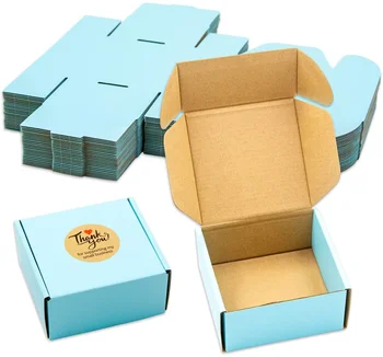 Custom printed Logo blue Colored Mailer Shipping Boxes Corrugated Cardboard Cartons Airplane shipping boxes packaging box
