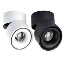 Shingel Modern Anti-Glare LED Ceiling Light Square & Round Spot Downlights for Hotels 12W Aluminum Lamp Body