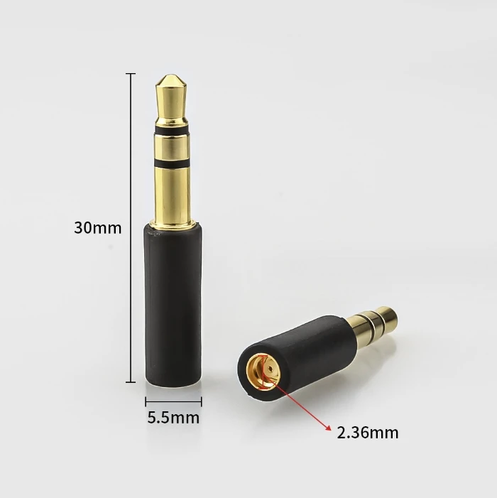 1ペア3.5mm to MMCXアダプター/0.78mm M1 M2 ZX-1 WTD-3ヘッドフォン